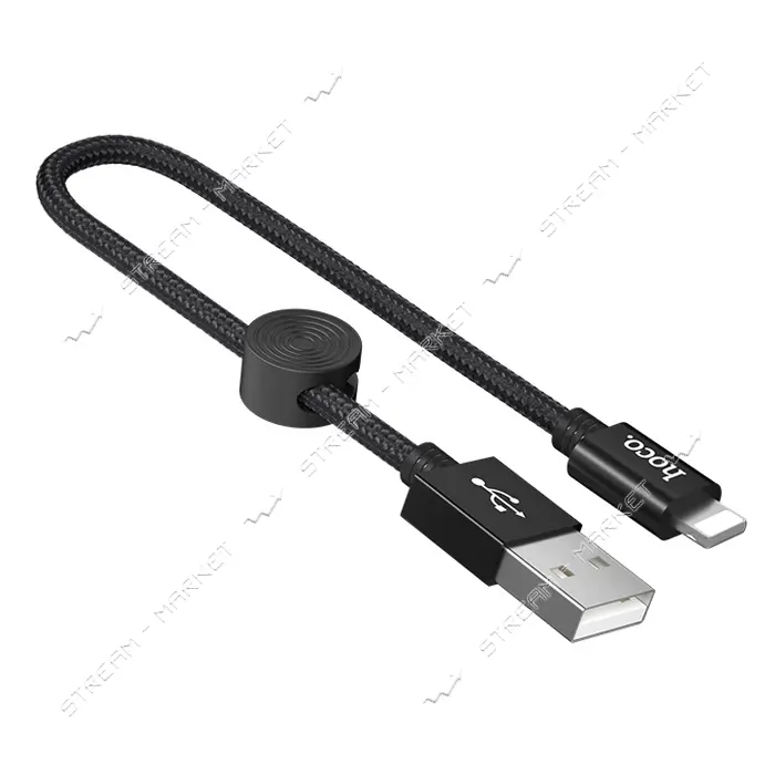 Кабель Hoco X35 Premium USB Lightning 0.25м черный