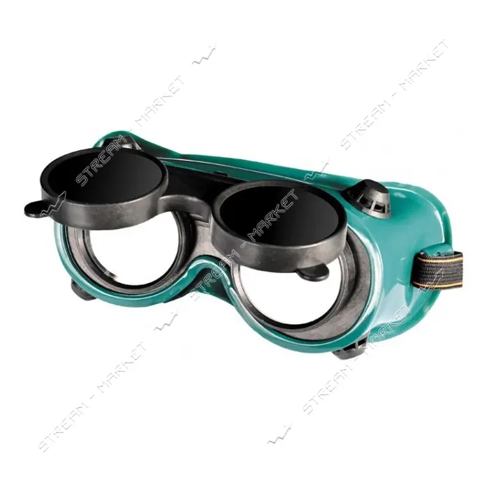 Очки защитные закрытые Master-Tool 82-0203 Адмирал RD DIN 10 газосварочные откидные                 