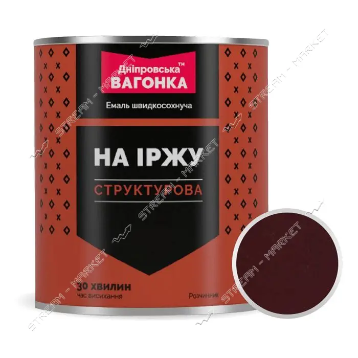 Краска быстросохнущая структурная Днепровская вагонка 9003 0.75л белый