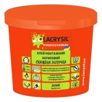 Клей монтажный универсальный Lacrysil Сумасшедшая липучка 3кг белый                                 