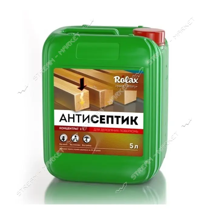 Антисептик для древесины Rolax концентрированный 1:1 10л                                            