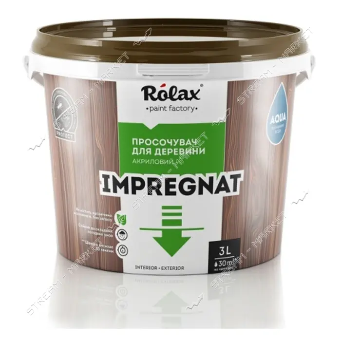 Пропитка акриловая для дерева Rolax Impregnat 206 1л светлый дуб