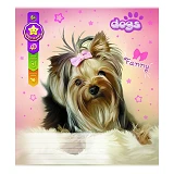 Тетрадь школьная Brisk ТВ-49/4D 24 листа Dogs/1 5000 10 дизайнов