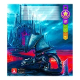 Зошит шкільний Brisk ТВ-49 24 листа Cartoon 5004 в лінію 5 дизайнів