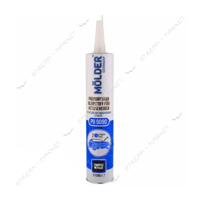 Клей для автомобильного стекла Molder PU9090 310 г черный