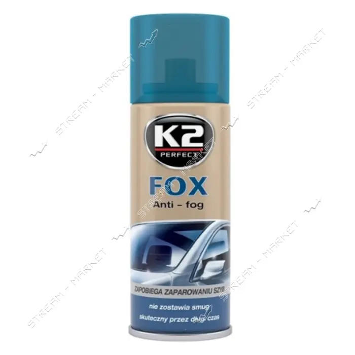 Антизапотеватель для стекол K2 K20114 FOX AERO 150мл                                                