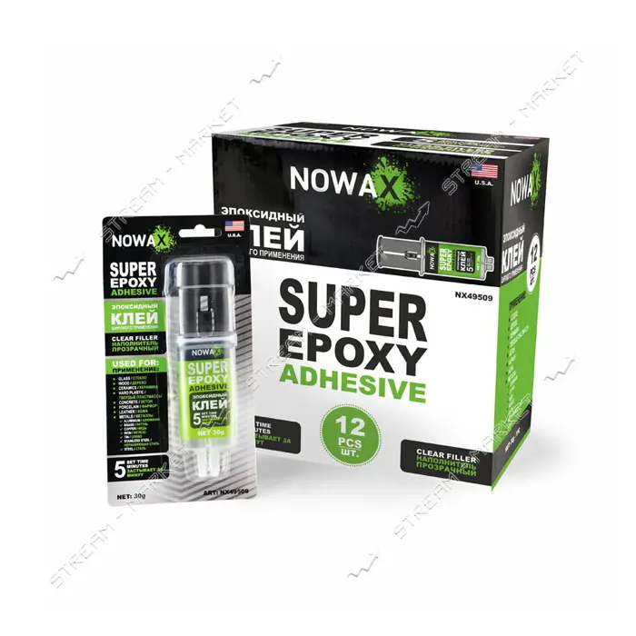 Эпоксидный клей Nowax Super Epoxy Adhesive NX49509 30 г                                             