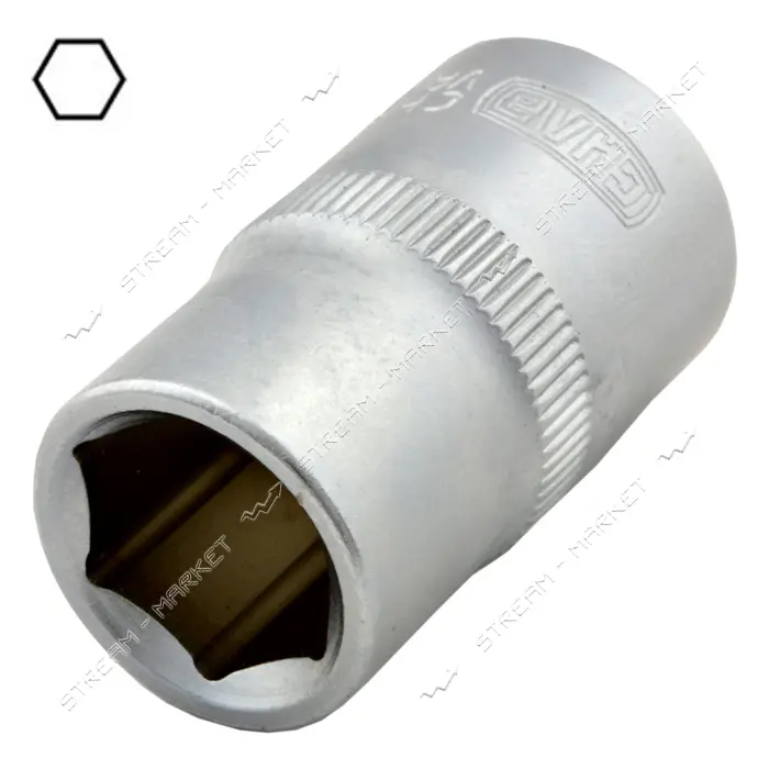Насадка шестигранная Сила 252514 CrV 1/2" 14мм