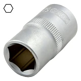 Насадка шестигранная Сила 252519 CrV 1/2" 19мм