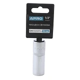 Насадка свечная Apro 252733 CrV 1/2" 16мм                                                           