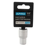 Насадка шестигранная Apro 252711 CrV 1/2" 11мм