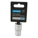 Насадка шестигранная Apro 252713 CrV 1/2" 13мм