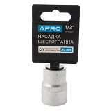 Насадка шестигранная Apro 252720 CrV 1/2" 20мм