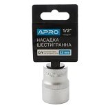 Насадка шестигранная Apro 252722 CrV 1/2" 22мм