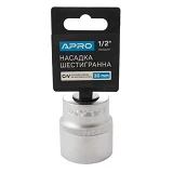 Насадка шестигранная Apro 252730 CrV 1/2" 30мм                                                      