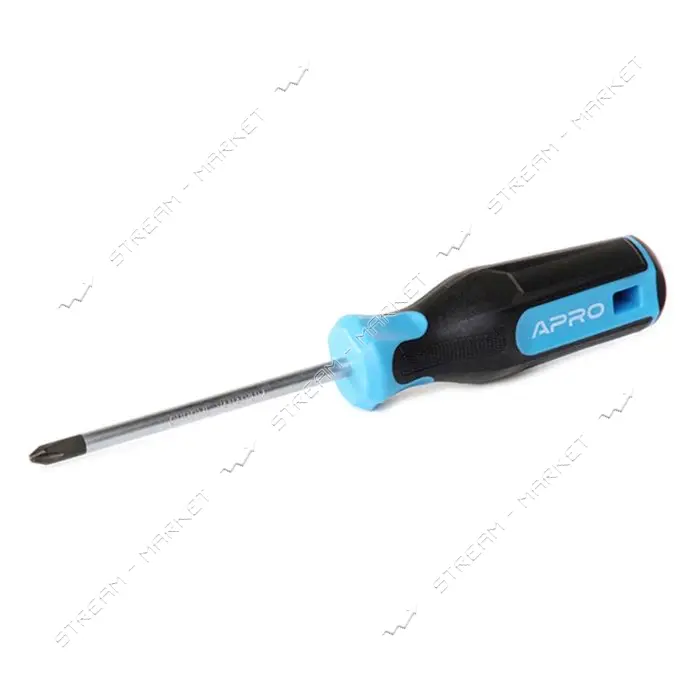 Отвертка Apro 301636 обрезиненная CrV PH0x75                                                        