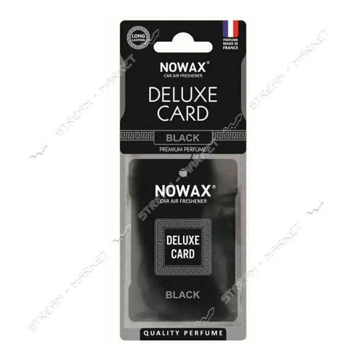 Автомобильный ароматизатор воздуха Nowax NX07733 Delux Card Black