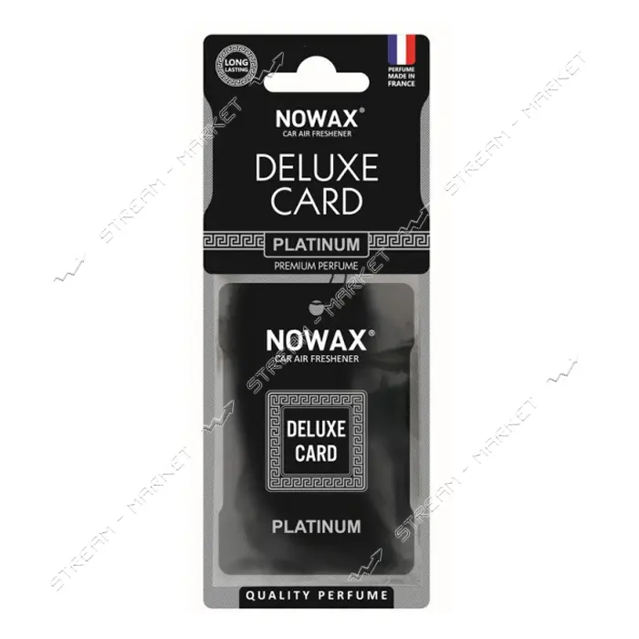 Автомобильный ароматизатор воздуха Nowax NX07735 Delux Card Platinum                                