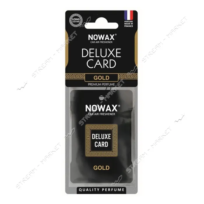 Автомобильный ароматизатор воздуха Nowax NX07731 Delux Card Gold                                    