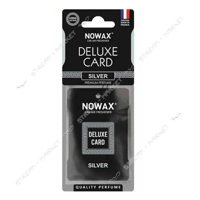 Автомобильный ароматизатор воздуха Nowax NX07732 Delux Card Silver