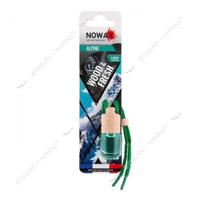 Автомобильный ароматизатор воздуха Nowax NX07700 Wood & Fresh Alpine 7мл                            