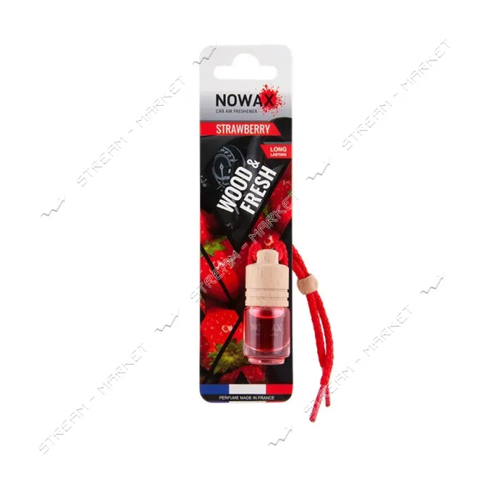 Автомобильный ароматизатор воздуха Nowax NX07712 Wood & Fresh Strawberry 5мл                        
