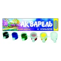 Акварель Люкс Колор медовая 6 цветов АМ-3/6                                                         