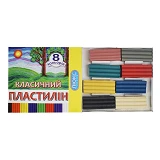 Пластилин Люкс Колор классический 8 цветов 130г ПО-35925