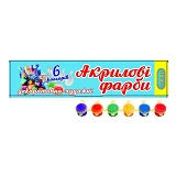 Краска акриловая Люкс Колор АК-3/6 6 цветов