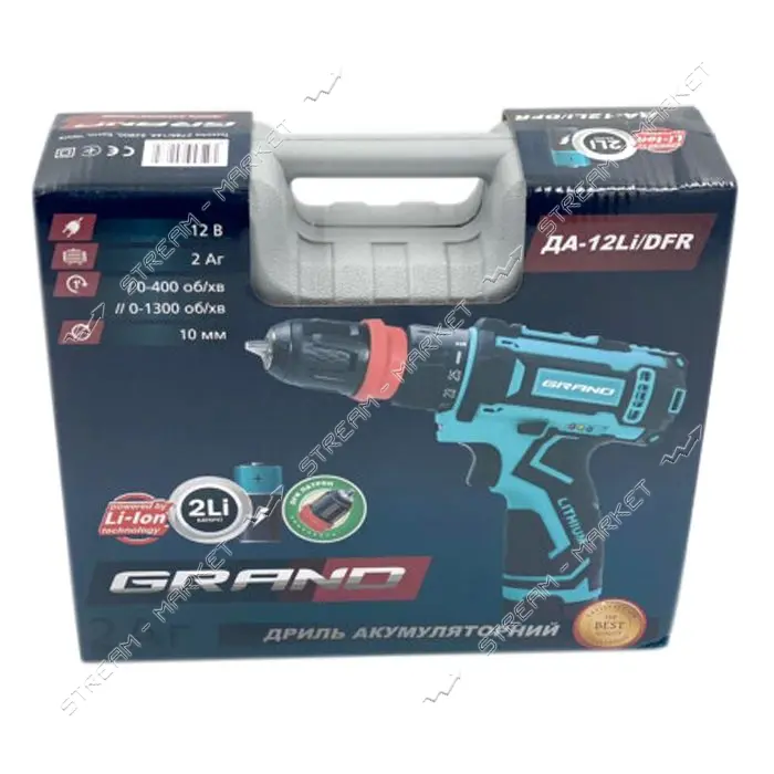 Шуруповерт Grand 2 аккумулятора ДА-12DFR/PRO