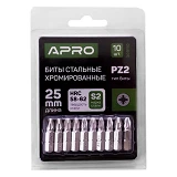 Бита Apro 309110 РZ2х25мм хром