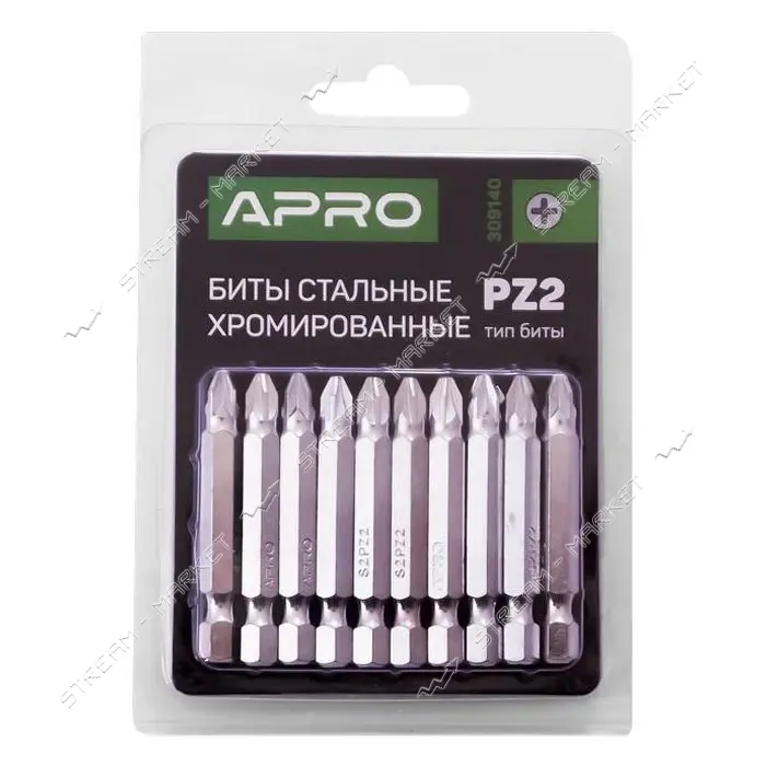 Бита Apro 309140 РZ2х50мм хром                                                                      