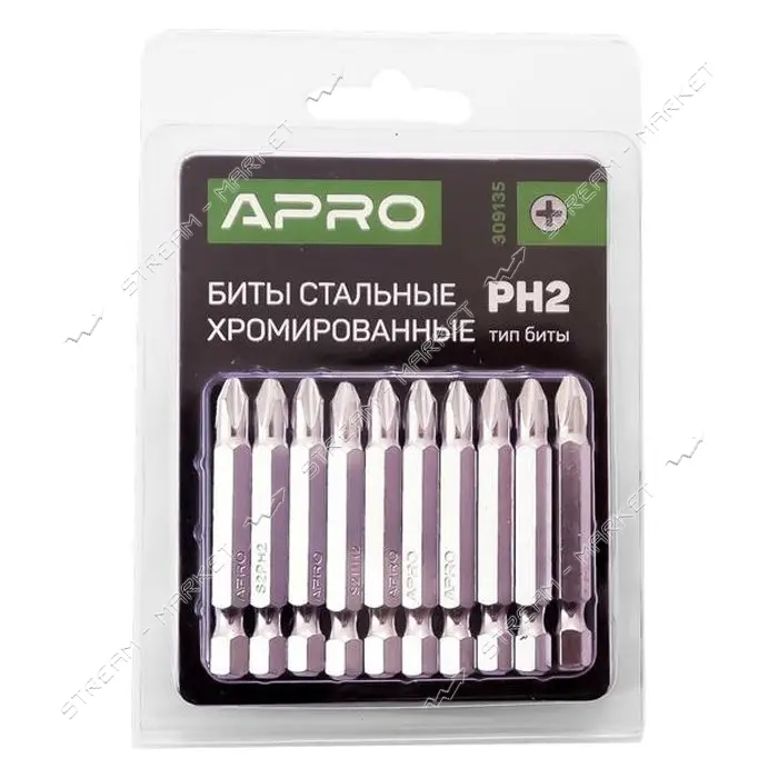 Бита Apro 309135 РН2х50мм хром