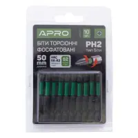 Бита ударная торсионная Apro 309033 РН2x50мм 10шт                                                   