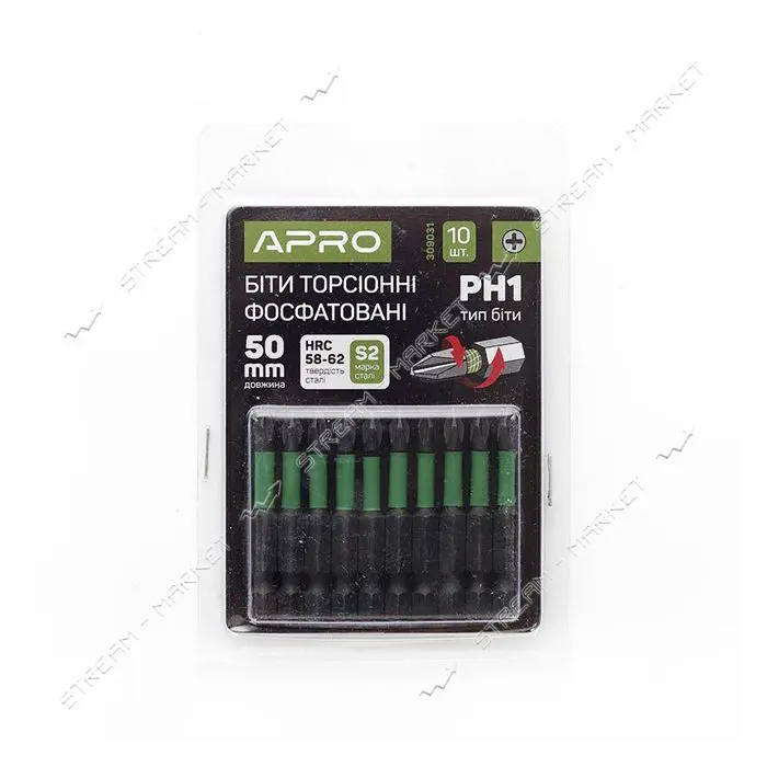 Бита ударная торсионная Apro 309031 РН1x50мм 10шт