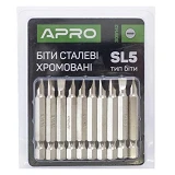 Бита Apro 309142 SL5x50мм 10шт хром                                                                 
