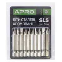 Бита Apro 309142 SL5x50мм 10шт хром                                                                 