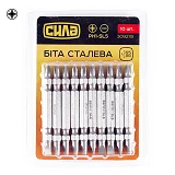 Бита 2-х сторонняя Сила 309278 РН1-SL5x65мм 10шт                                                    