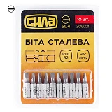 Бита Сила 309221 SL4x25мм 10шт                                                                      