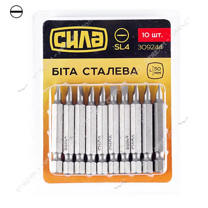 Бита Сила 309244 SL4x50мм 10шт