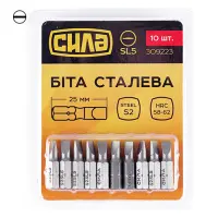 Бита Сила 309223 SL5x25мм 10шт                                                                      