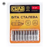 Бита Сила 309206 РН3x25мм 10шт                                                                      