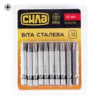 Бита Сила 309236 РН3x50мм 10шт                                                                      
