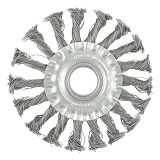 Щетка дисковая из плетеной проволоки Mastertool 19-9011 D115x22.2мм                                 