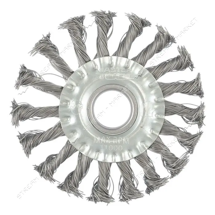 Щетка дисковая из плетеной проволоки Mastertool 19-9011 D115x22.2мм                                 