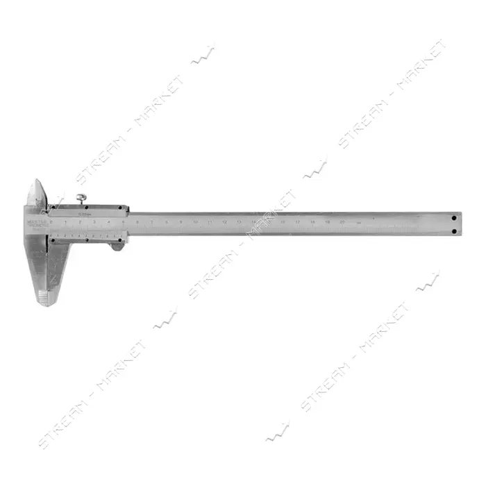 Штангенциркуль механический MasterTool 30-0620 200мм шаг 0.02 в ПВХ чехле                           