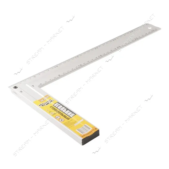 Угольник строительный MasterTool 30-2350 350 мм AL-AL