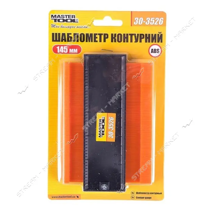 Шаблометр контурный MasterTool 30-3526 145x100x21мм