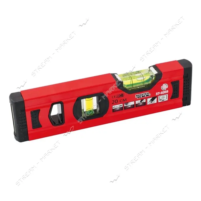 Уровень MasterTool 37-0203 20см 2 капсулы 0.5мм/1м