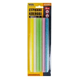 Стержни клеевые Master-Tool 42-0165 11.2x200мм 12шт цветные неоновые